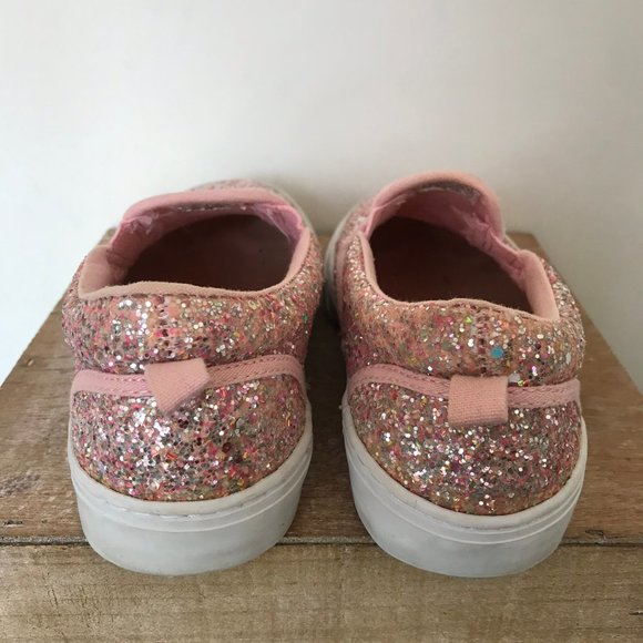 Gap Kids Pink Sparkles Slip Ons - Picture 5 of 8